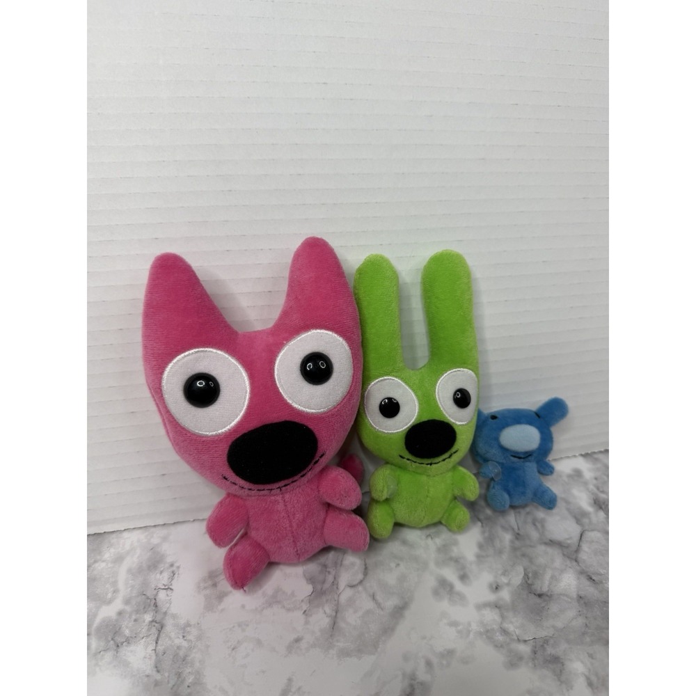 Hallmark Trio Of Pals 6" Hoops & Yoyo & Mini Blue Piddles Plush Set Collectable - Picture 11 of 12